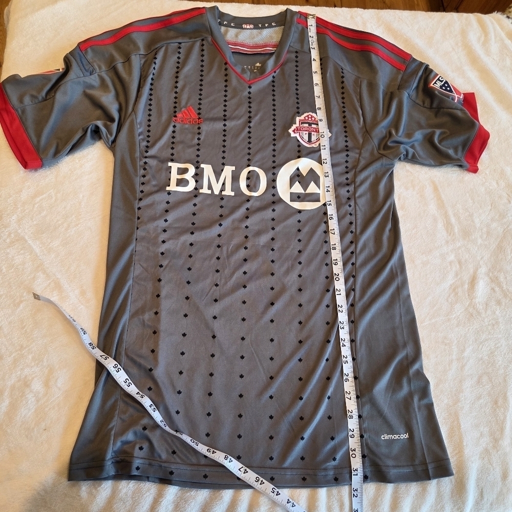 Adidas Toronto BMO Jersey Men's MLS Official Climacool Large Football Soccer - Picture 14 of 15